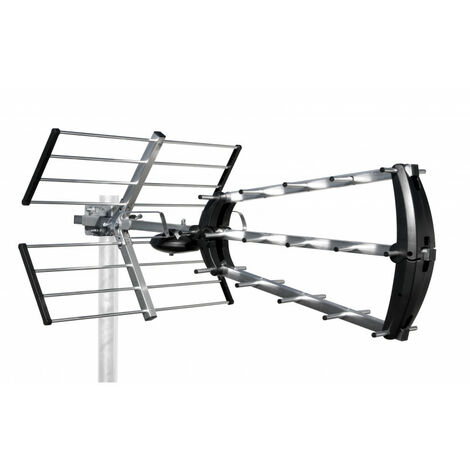 Antenne d'extérieur trinappe 26 dB avec filtre 4G - Gris