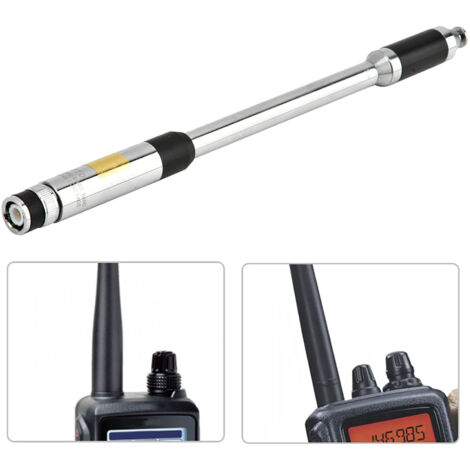 Antenne Double Bande 144-430MHz Extensible avec Connecteur BNC pour Talkie-Walkie