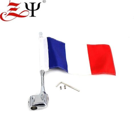 Antenne drapeau décorative avec mât pour porte-bagages arrière Honda Golden Wing GL1800 (France) - France
