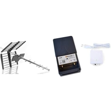Antenne extérieure amplifiée - OneForAll - SV9453 - Préamplificateur - TNT HD - Filtre 5G-LTE