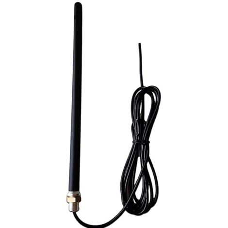 Antenne extérieure noire (1 unité) pour télécommandes de porte de garage, antenne 433 MHz, étend la portée de la télécommande.
