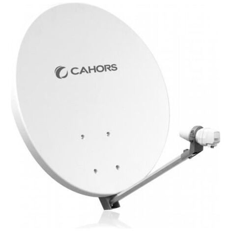 Antenne Fibre Cahors SMC 70 UNI + LNB Single - 70 CM, Gain 36,5 dB, Bande de fréquence 10,7 - 12,75 GHz