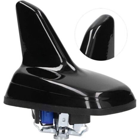 Antenne Forme D'aileron de Requin 5Q0035507B5FQ Antenne D'aileron de Requin de Voiture Noir Brillant Remplacement en Métal ABS pour 5Q0 035 507 B, 5Q0035507B Antenne de Toit