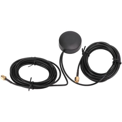 Antenne GPS 4G Double Fonction Boîtier Rond Étanche Antivol avec Protection Solaire