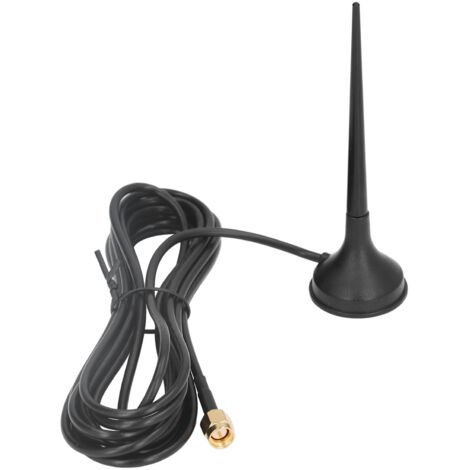 Antenne GSM 5dbi Gain Omnidirectionnelle Étanche avec Connecteur SMA Mâle et Base Magnétique