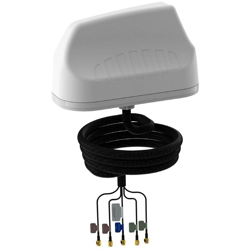 Poynting - Antenne Mimo 5 en 1 Haute Performance Blanc 2X Lte/5 410-3800 2X 2.45 Ghz Wifi Gps