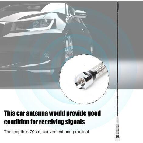 Antenne mobile CB 27MHz 2dBi pour radio KENWOOD avec connecteur voiture