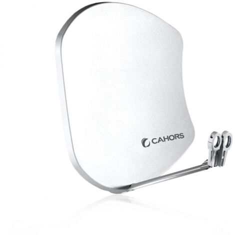 Antenne Multisatellite - Cahors SMC Bisat - 2 sorties sans LNB, Gain 37,5 dB, Bandes de fréquence 10,7 - 12,75 GHz