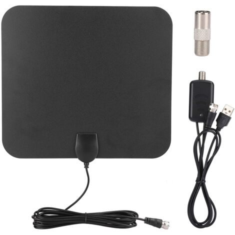 Antenne Numérique TNT HD pour Téléviseurs Intérieurs avec Amplificateur de Signal et Câble HDMI