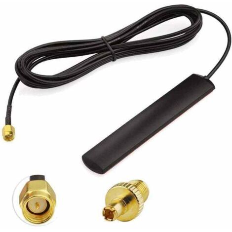Antenne omnidirectionnelle GSM 4G LTE avec connecteur mâle SMA pour point d'accès de voiture, routeur, passerelle, modem