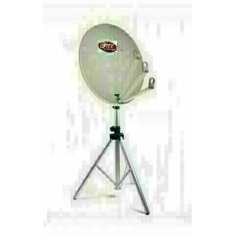 Antenne parabolique camping 65 cm – Trépied inclus – Compatible satellite – Installation facile pour professionnels – Hdme