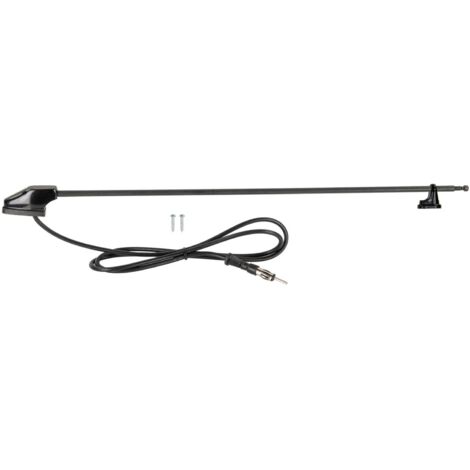 Antenne pilier AM FM universelle DIN noire 118 cm