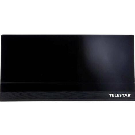 Antenne plate DVB-T/T2 active Telestar Antenna 9 intérieure 45 dB noir - noir