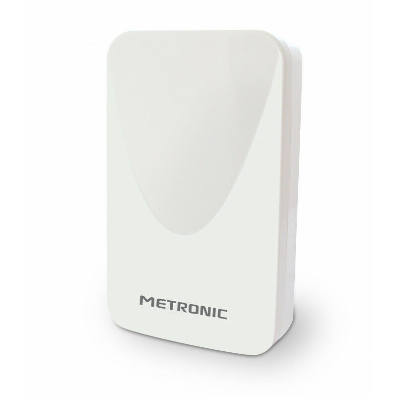 Metronic - Antenne d'extérieur plate hd amplifiée 43 dB compatible 4K - blanche - Blanc