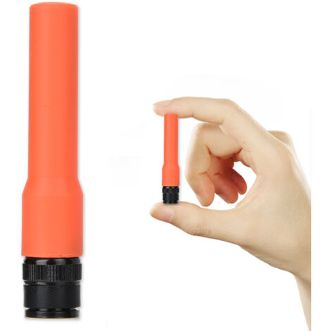 Antenne Radio Mobile Double Bande Souple Silicone BNC Mâle 144/430MHz SF-20 (Orange)