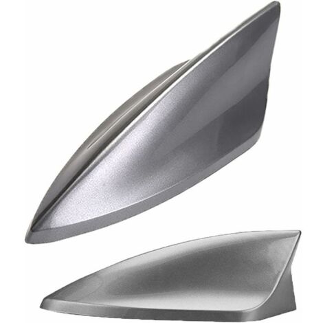 Antenne Requin, Antenne Aileron De Requin, Antenne Voiture, Antenne de Voiture Universelle, Antenne FM/AM, en ABS, Signal amélioré, étanche et Anti-poussière (Gray)--