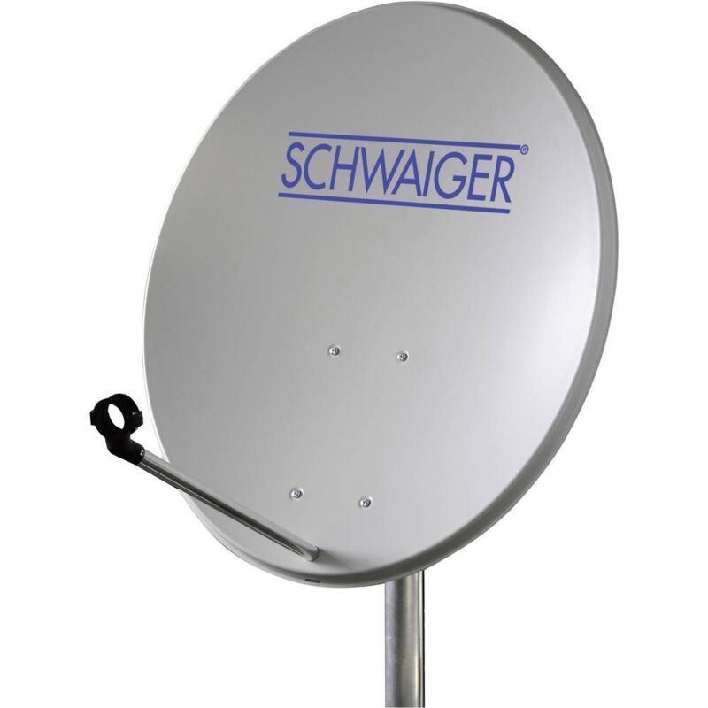 SCHWAIGER Parabole  60 cm gris clair - Antenne satellite - Excellent rapport qualit&eacute;-prix