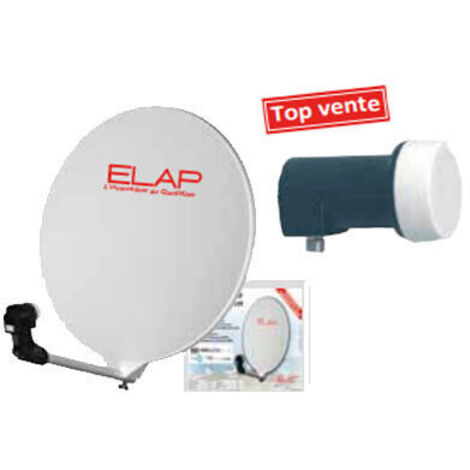 ANTENNE SATELLITE Ø 70 CM COMPOSITE AVEC LNB UNIVERSEL SINGLE - ELAP 700018