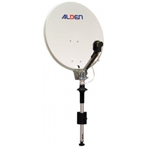 Antenne Satellite manuelle  ALDEN  diamètre 65 cm  sur mât et sans démodulateur