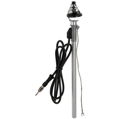 Antenne telescopique AM FM universelle passive chrome D38mm