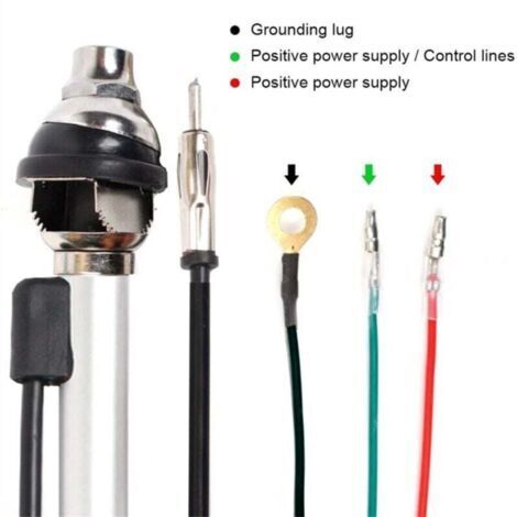 Antenne télescopique automatique à alimentation électrique pour véhicules extérieurs