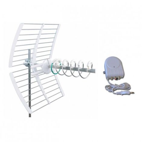 Antenne TNT active UHF ELIKA Pro 700 – Gain 47 dBi – Système de pointage LED – Compatible canaux E21-E48