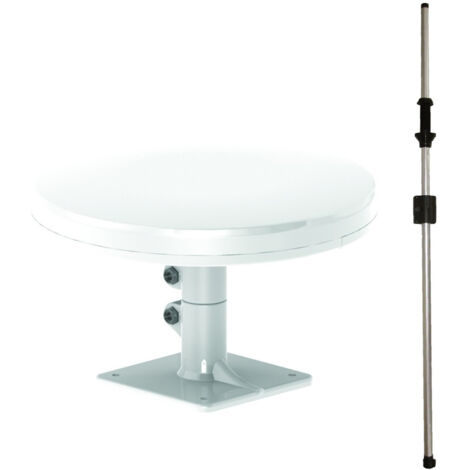 Antenne TNT omnidirectionnelle 38dB pour camping-car – Filtre 4G intégré – Installation facile sur mât de 30mm – Réception 360° – Antarion