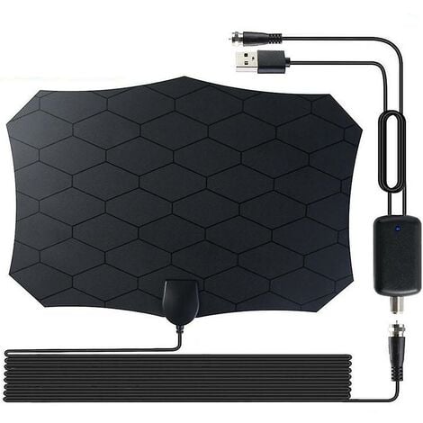 Edm UHF Interior TV 470-862mHz 188 mm Antenna Black