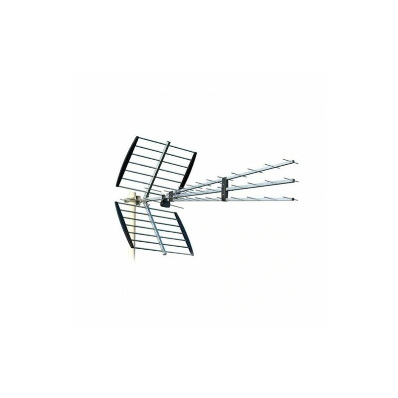 ME - Antenne tv tnt Extérieure Trinappe 15,5 dbi Connecteur f Filtre Passif 4G lte 5G nr 700 800Mhz 47 élé nts