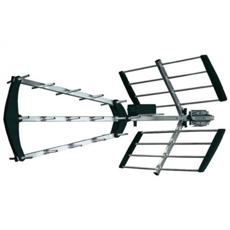 Antenne TV TNT HD UHF Trinappe Passive CLEVER - Filtre 5G LTE 700 MHz - Gain 20 dBi, Bande de fréquence 470/790 MHz, 470/700 MHz
