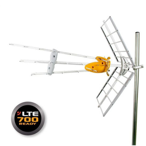 Antenne UHF intelligente 470-698 MHz – Gain 42 dBi – Technologie BOSSTech – Angle de réception 30° – Compatible TNT – Televes - LTE700