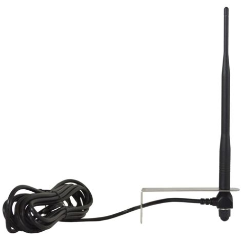 Antenne universelle 433.92 Mhz – Câble coaxial 4 m RG58 – Amélioration de la réception pour dispositifs 433.92 Mhz – Portée 50 m – Proteco - ANT02