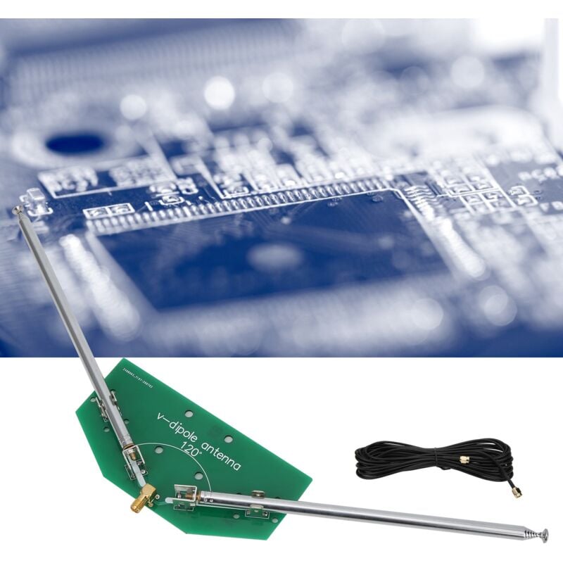 Antenne V-Dipôle Fréquence de communication radio 78M-1 GHz Accepteur intérieur universel