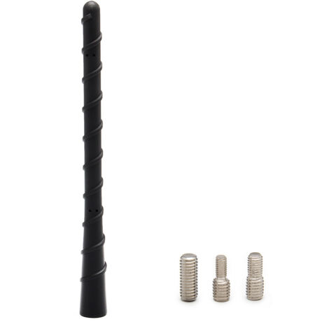 Antenne Voiture Courte Universel FM Dab Antenne Voiture 18 cm Antenne Autoradio Antenne Toit pour Une Réception AM/FM Optimale avec Super Compatibilité Vis M4, M5, M6