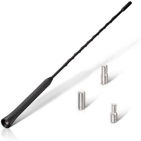 Antenne Voiture Puissante - Antenne Radio Voiture Universelle pour Tous Les Modèles de Voiture - Antenne d'autoradio avec Réception  de Haute Qualité - Antenne Toit Voiture 28CM
