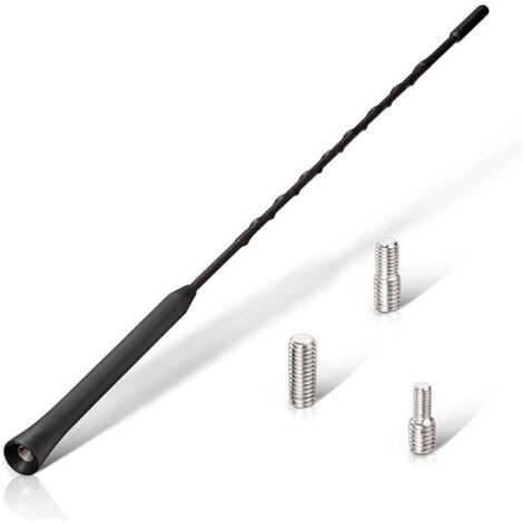 Antenne Voiture Puissante - Antenne Radio Voiture Universelle pour Tous Les Modèles de Voiture - Antenne d'autoradio avec Réception de Haute Qualité - Antenne Toit Voiture 28CM