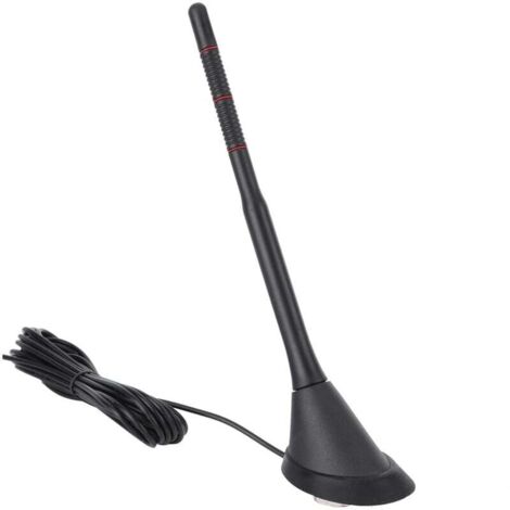 Antenne Voiture Universelle Amplifiée DAB FM Numérique Étanche Montage Haut Toit 12V