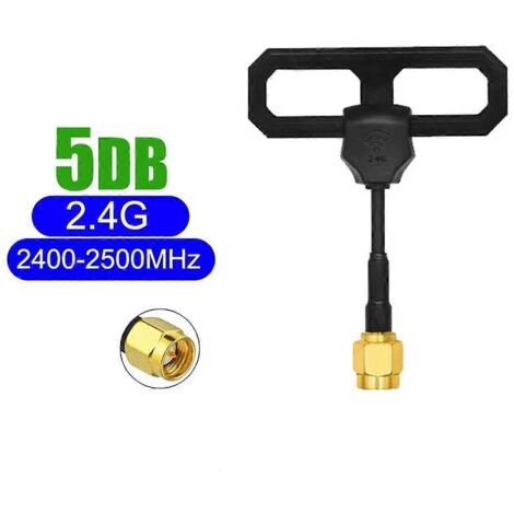 Antenne WiFi 2,4 GHz Omni Mini Lollipop, antenne RHCP, connecteur SMA mâle