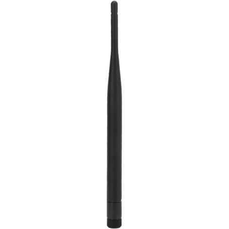 Antenne WiFi pliable à aiguille interne, connecteur SMA mâle plaqué or, omnidirectionnelle, modèle JB‑2.4G‑017, couleur noire