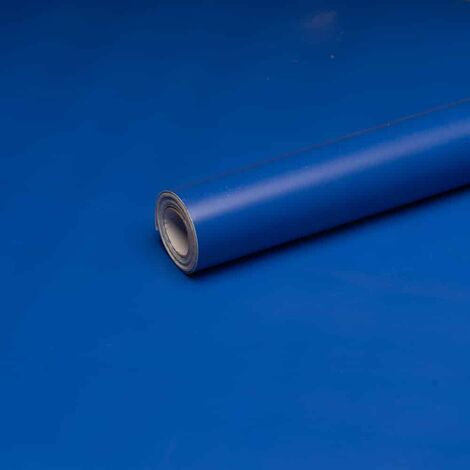 ANTEVIA - Papier Adhésif pour meuble mur - 45cm x 500cm | Sticker Autocollant Film adhésif Naturel Papier peint (Bleu) - Bleu