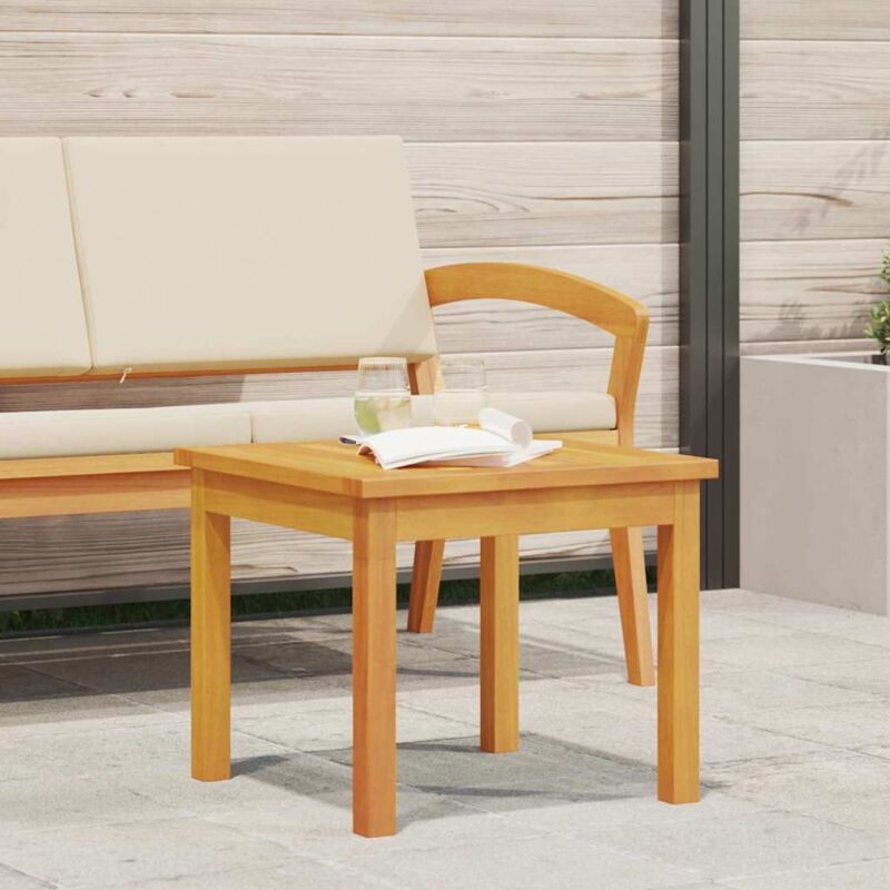 Side Table Brown Solid Acacia Wood Vidaxl