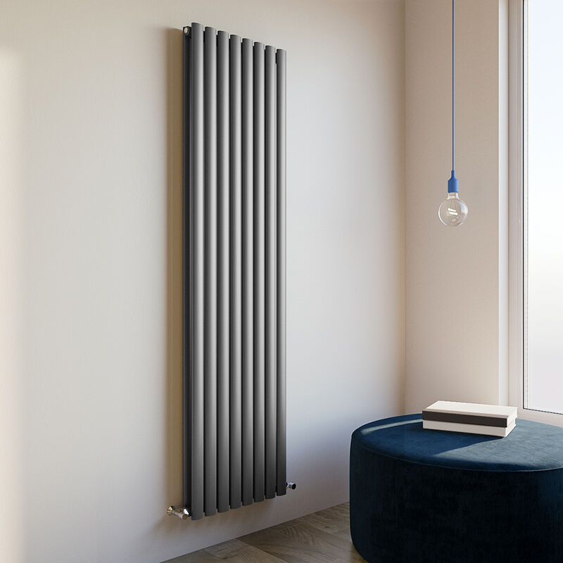 Image of Acezanble 1800x472mm Double Anthracite Vertical Oval&hellip;