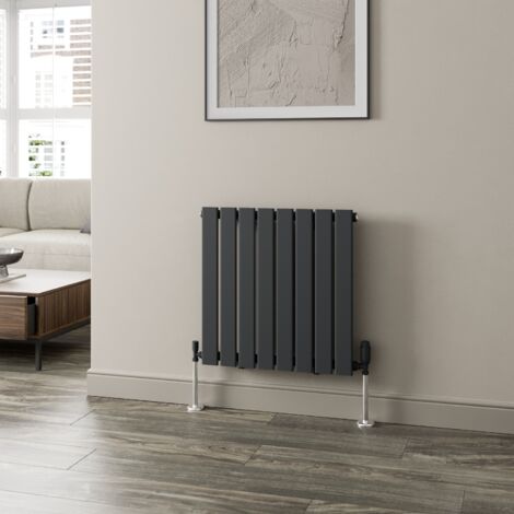 Anthracite Designer Radiator Vertical Horizontal Flat Panel 600 x 604mm Single Panel