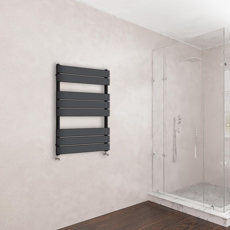Image of Acezanble - 800x600mm Black Heated Ladder&hellip;