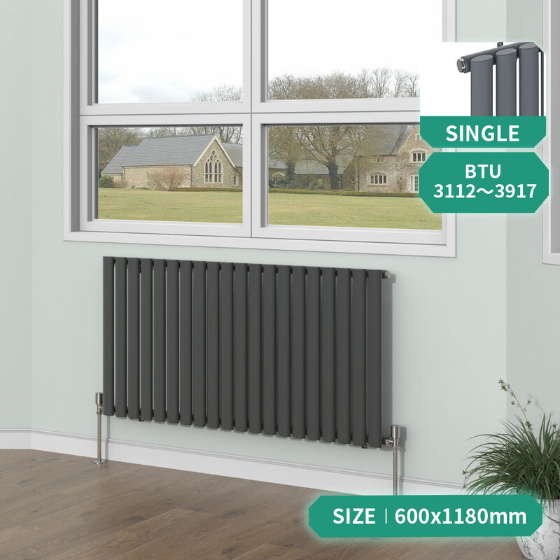 Image of NRG Anthracite Horizontal Oval Column Designer&hellip;