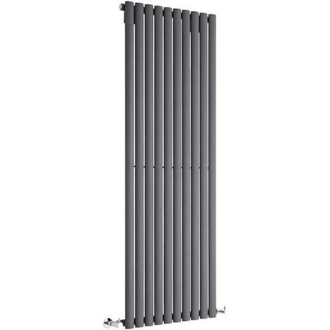 Anthracite Single Oval Tube Radiators Central Heating 1800mm x 780mm Vertical Column Radiator