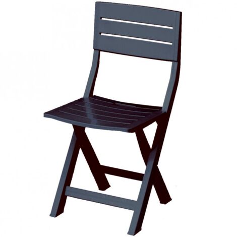Anthrazit klappbarer stoßfester Harzsessel 40x44x80h cm