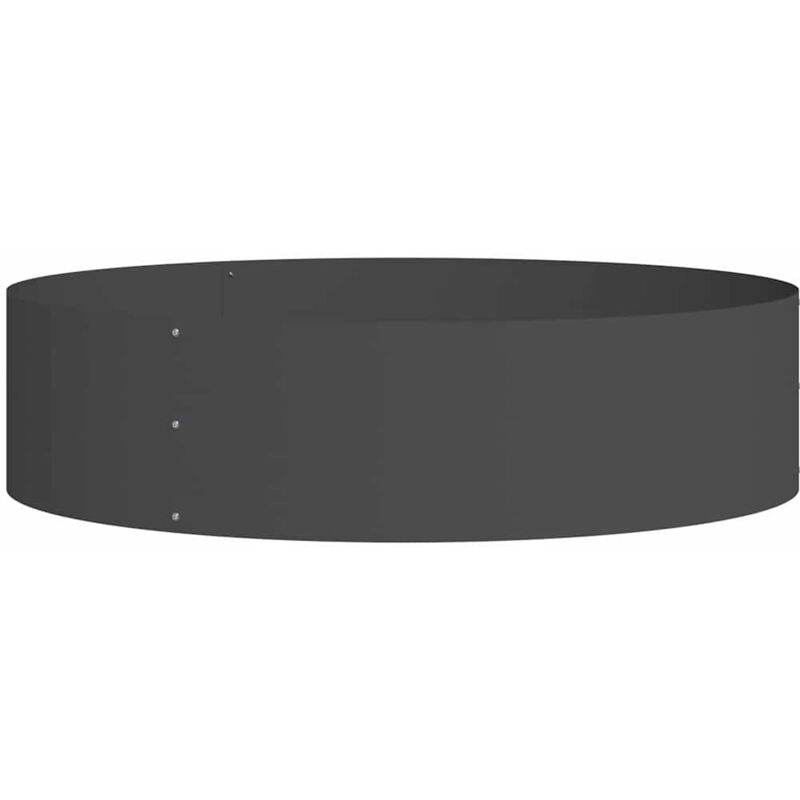 Gartenblumentopf Schwarz 80 X 80 X 20 Cm Stahl Vidaxl