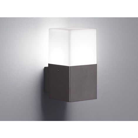 Anthrazit Veranda Wandleuchte E14 Led Upward Hudson Trio Lighting