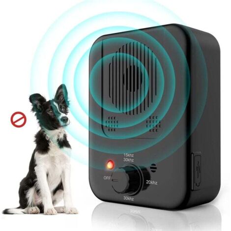 Anti Aboiements Chiens, 3 Réglable Fréquence Ultrasons Dispositifs Anti-aboiements avec Sifflet, 33 Pieds Rechargeable Dispositif Dissuasion pour Petits et Grands Chiens Exterieu,anti aboiement chien